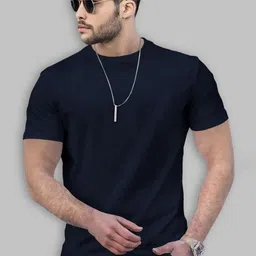 TRIPR Pack Of 3 Solid Round Neck Drop-Shoulder Sleeves T-shirts image 5