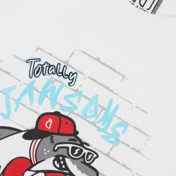 Gini and Jony Boys Graphic Printed Round Neck Cotton T-shirt image 3