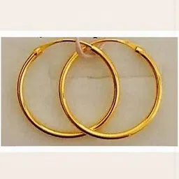 BRAJSTORE Gold-Plated Circular Hoop Earrings-picture-41