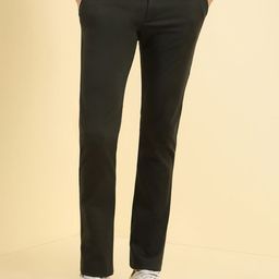 Allen Solly Men Textured Skinny Fit Trousers-picture-36