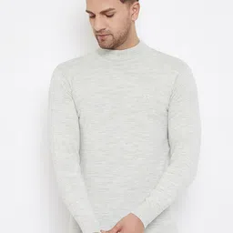 98 Degree North Men Solid Long Sleeves Woollen Pullover-image-48