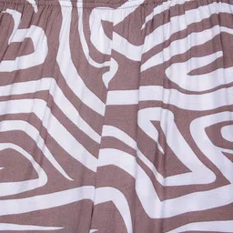 V-Mart Girls Abstract Printed Relaxed Fit Mid-Rise Pleated Trouser image 3