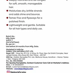 Be Purely You Nourishing Hair Conditioner- 120 ml image 3