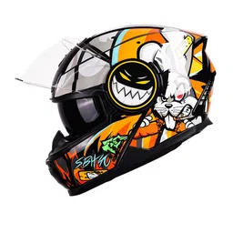 Steelbird SBH 40 Crazy Doe Bluetooth Full Face ISI Certified Motorbike Helmet-picture-40