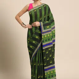 BUTA BUTI Floral Pure Cotton Saree-picture-21