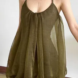 LULU & SKY Women Halter Neck Balloon Mini Dress-picture-20