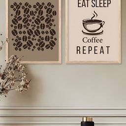 Kotart Brown & Black 2 Pieces Abstract Wooden Wall Arts-picture-2