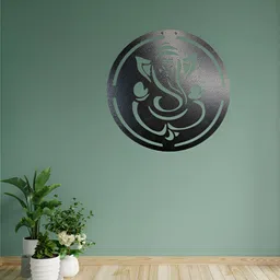 MECC Black Wall Mounted Ganesha Spiritual Wall Decor-picture-39
