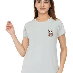 SZN Women Printed Applique T-shirt-picture-39