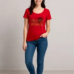 SANDPIPER Printed Round Neck T-shirt image 2