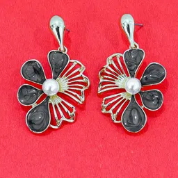 FIMBUL Floral Drop Earrings-image-15