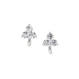 Sparkles Lab Grown Diamond 0.35 Ct IGI Certified Round Shape Earrings 14K White Gold-picture-37