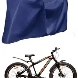 Cycle Cover Plain Blue For FX100 Bicycle Cover Free Size-image-42