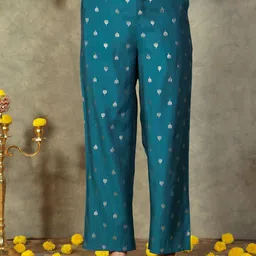 Aramya Women Ethnic Motifs Printed Mid Rise Trouser-picture-30