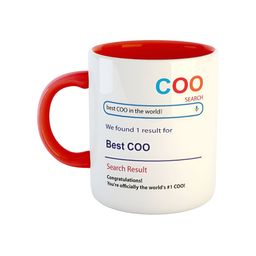 ARTBUG White & Red Best COO Printed Ceramic Glossy Coffee Mug-picture-42