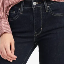 levi's Women's 711 Blue Skinny Fit Mid Rise Jeans image 5