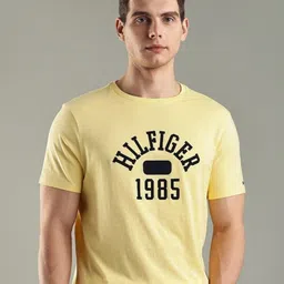 Tommy Hilfiger Men Brand Logo Printed Round Neck Cotton T-shirt-picture-49