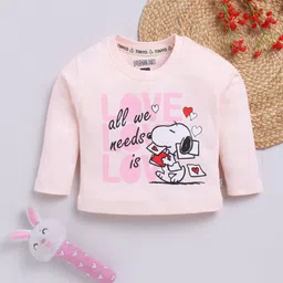 YK X Tinyo Infant Girls Snoopy Printed Pure Cotton T-shirt-picture-31