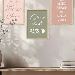 WALLLANE 3 Piece Framed Abstract Theme Home Decor Wall Art image 3