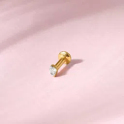 Mia by Tanishq 18KT Gold Diamond Glow Spike Nosepin Diamond -0.273 g-picture-38