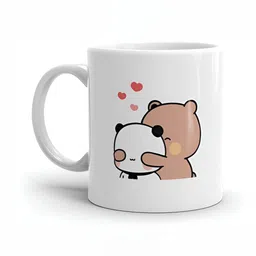 Mr UVD White Cartoon Characters Printed Ceramic Glossy Mug 350 ml-picture-27