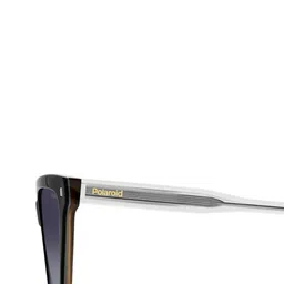 Polaroid Women Grey Lens & Black Rectangle Sunglasses with UV Protected Lens image 5