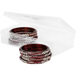 1ST TIME Set of 32 Stones Studded Bangle image 4