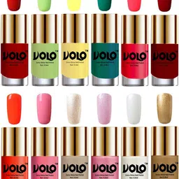 VOLO Set Of 12 Luxury Super Shine Nail Polish - 10 ml Each-Combo-No-302 image 1