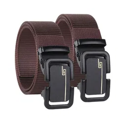 SHOPGLOBAL Men Pack of 2 Textured Belts-picture-0