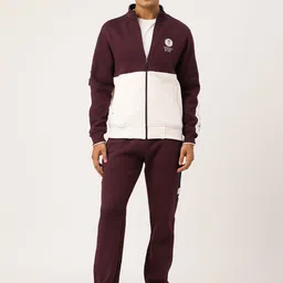Monte Carlo Colourblocked Mock Collar Zip Up Jacket with Track Pants-picture-12