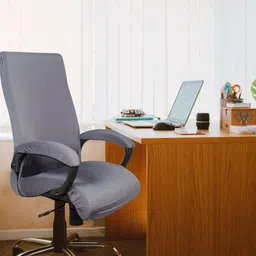 The Furnishing Tree Set Of 10 Grey Elastic Boss Chair Covers image 4