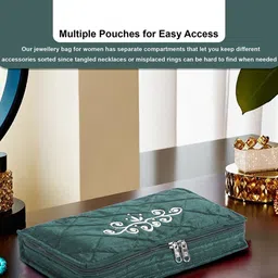 Kuber Industries Green Set of 2 Regular Jewellery Organiser Organisers image 4