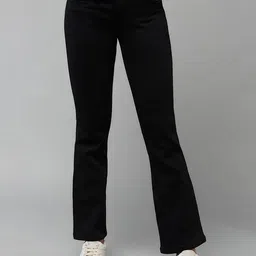 DOLCE CRUDO Women Wide Leg High-Rise Stretchable Jeans-image-10