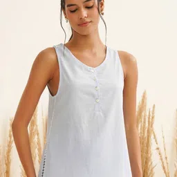 Muvazo Women Round Neck Night suit-image-4
