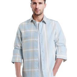 RARE RABBIT Men Comfort Spread Collar Tartan Checked Cotton Casual Shirt-picture-29