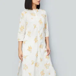 max Women Floral Printed Regular Pure Cotton Kurta with Palazzos & With Dupatta-image-12