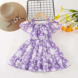 PURNKAMAAY TRENDZ Floral Print Off-Shoulder Fit & Flare Dress-picture-46