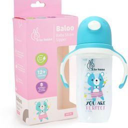 r for rabbit Premium Baloo Baby Straw Sipper Bottle 300 ml|10 fl oz|Anti Spill Sippy Cup with Soft Silicone Straw BPA Free & Non Toxic for Baby or Kids of 12 Months-picture-9