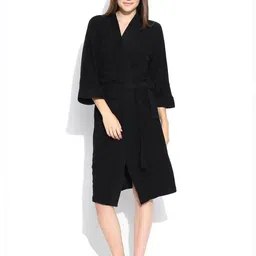 superior Black Free Size Bath Robe-picture-37