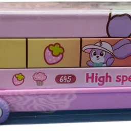 INKCRAFT CUTE BUNNY TOY TRAIN PENCIIL BOX(METAL) BUNNY Art Metal Pencil Box-picture-17