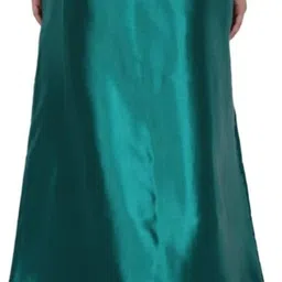 Dllfashion Green colour Satin Blend Petticoat image 2