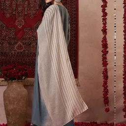 GoSriKi Notch Neck Kurta With Palazzos And Dupatta image 2