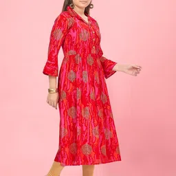 muhuratam Mom&Bae Women Maroon Kurtas image 4