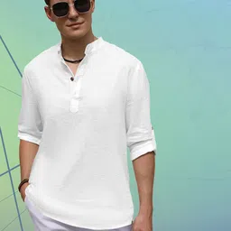 ZELINCO Men Mirror Work Kurta image 5