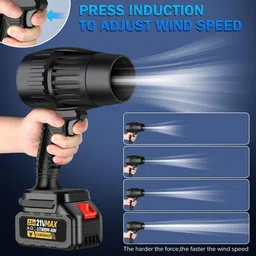 gigmart Leaf Blower, Turbo Fan, Includes 2 Batteries, Charger, and Carrying Bag Airfoil Air Blower image 4