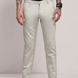 SHOWOFFFF Men Comfort Slim Fit Low-Rise Trousers image 4