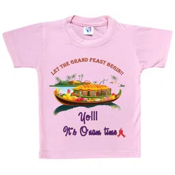 Cute Pals Kids-Unisex Pink Cotton Graphic Printed Tshirts-image-43