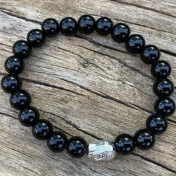 Divine souvenirs Black Alloy Bracelet-picture-34