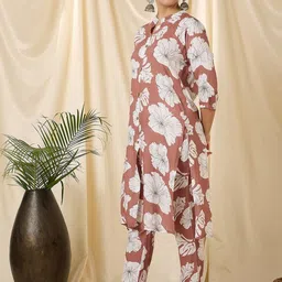 Katn India Printed Mandarin Collar Tunic & Trousers Co-Ords image 5