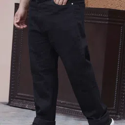 John Pride Plus Size Men Regular Fit Mid-Rise Cotton Stretchable Jeans image 3